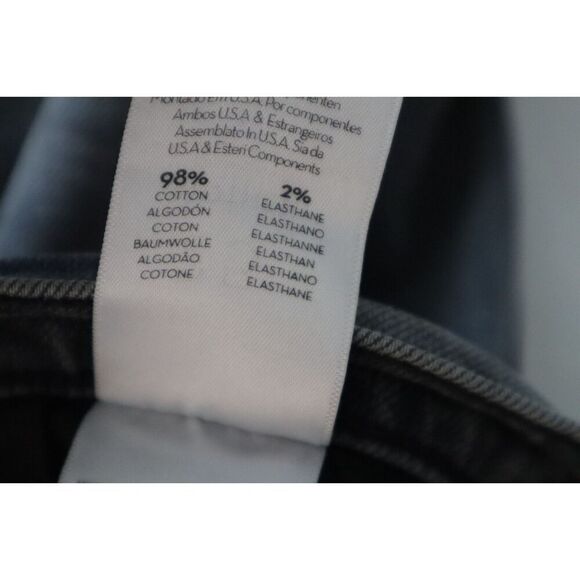 MOTHER 1664-846 Women's Sz 25 Black Distressed The Tomcat Ankle Denim Jeans - Picture 5 of 9